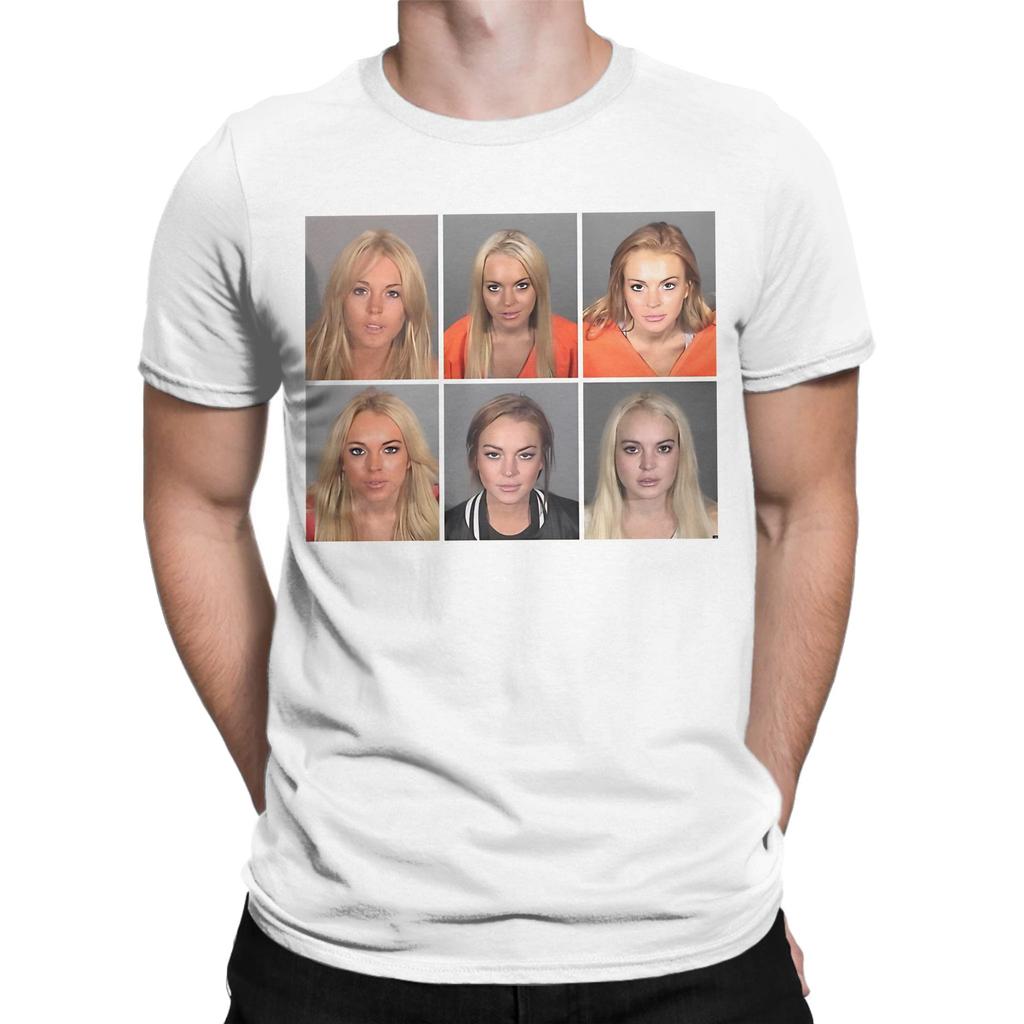 Classic Graphic 100 Cotton Tshirt Lindsay Lohan Tees Tops For Unisex