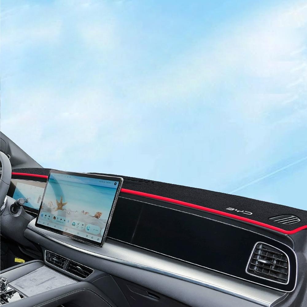 Для BYD Sealion 7 EV 2024 2025 Автомобильная Накладка на Панель Приборов Коврик на Приборную Панель Аксессуары Защита от Солнца Анти-УФ Нескользящая Подкладка Декоративные Элементы Салона Авто