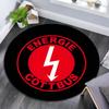 Energie Cottbus FC Printed Round Rug, Non Slip Washable Circular Carpet For Living Room Bedroom Playroom, Sports Fan Decor, Holiday Birthday Gift