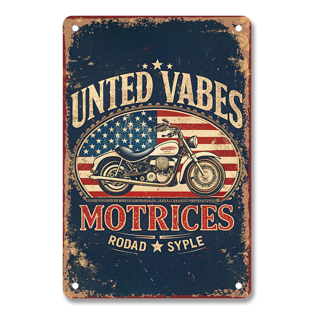 Vintage  Motorcycle  Metal Tin Signs Poster Plate Wall Decor for Home Bars Garage Cafe Clubs Retro Posters Plaque
