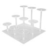 Display Riser Shelf Clear Acrylic Cake Stand Multifunctional for Cupcakes Jewelry Cosmetics Christma