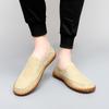 Men‘s Casual Shoes Handmade Leather Loafers Leather Flat Moccasins Men Sneakers Plus Size 39-47