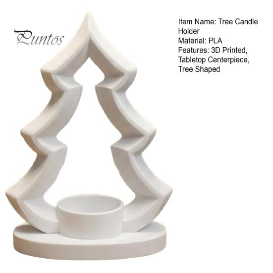 Настольный держатель для свечей в виде рождественской елки, 3D-печатная подставка для чайных свечей, деревенский праздничный декор для стола, центральный элемент для обеденного стола в стиле кантри для