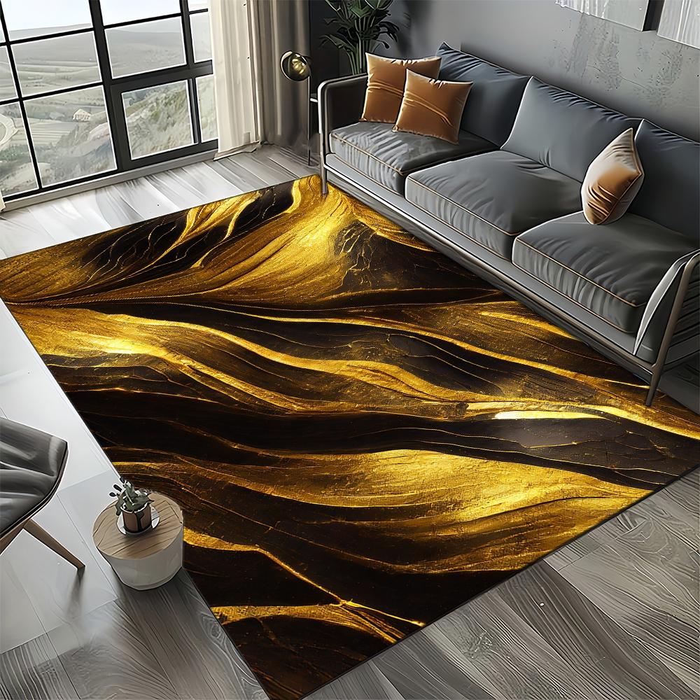 27 Стиль Новая Мода Мрамор Черный Белый Золотой Камень Ковер Коврик для Гостиной Спальни Дома Украшение Дивана, Нескользящий Напольный Коврик