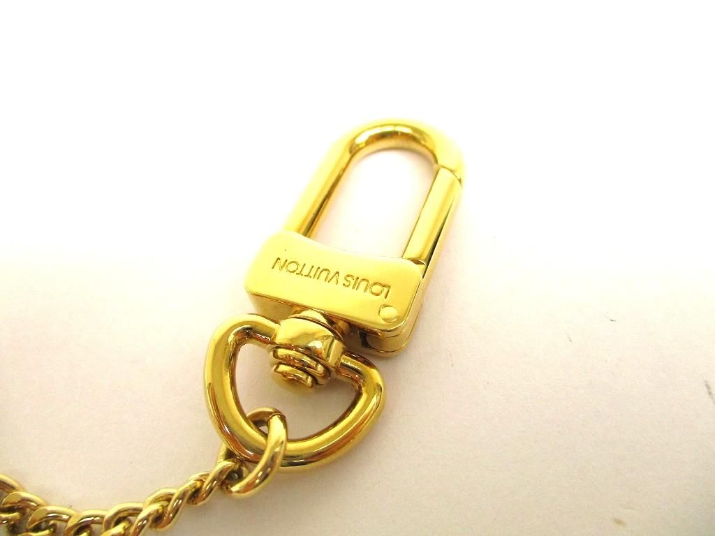 Оригинальная цепочка для кошелька LOUIS VUITTON с золотым покрытием Chaine Anneau Cle #b020 Восстановлена продавцом