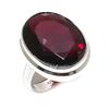 Гранат Драгоценный камень Ручной работы 925 Стерлинговое серебро Ювелирное кольцо Размер 6.5 h3e32