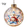 Seasonal Home Accents Glowing Christmas Story Ornament, Light?Up Mini Holiday Scene Hanging Ball with Warm Winter Festival Supplies LED Light, Clear