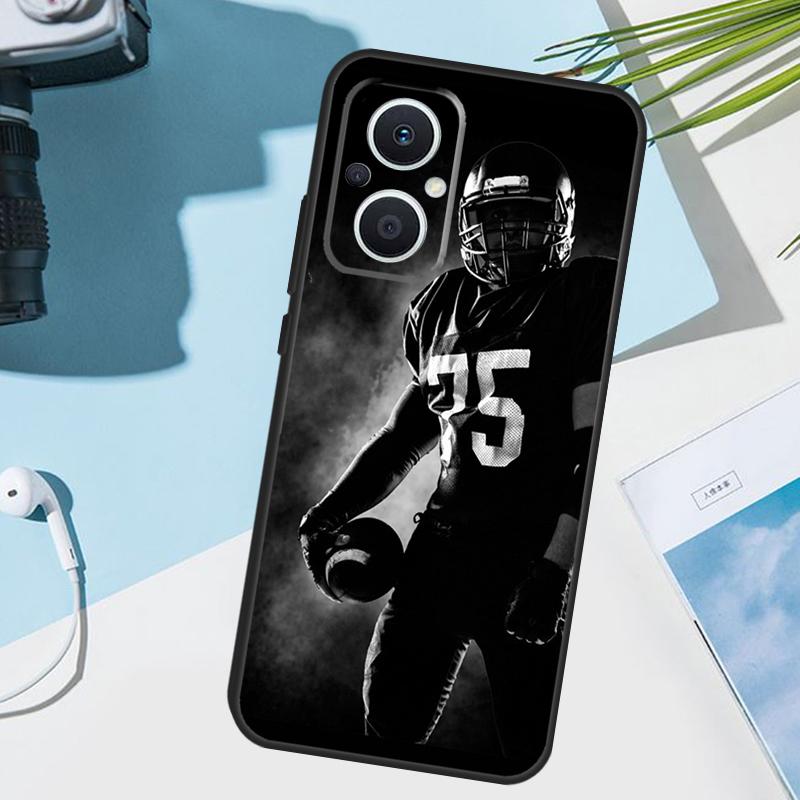 Спортивный чехол для игрока в американский футбол для OPPO Reno 13 F 10 11 12 14 Pro 11F 12F 14F 7 8 Lite OPPO Find X9 X8 X5 X6 Pro