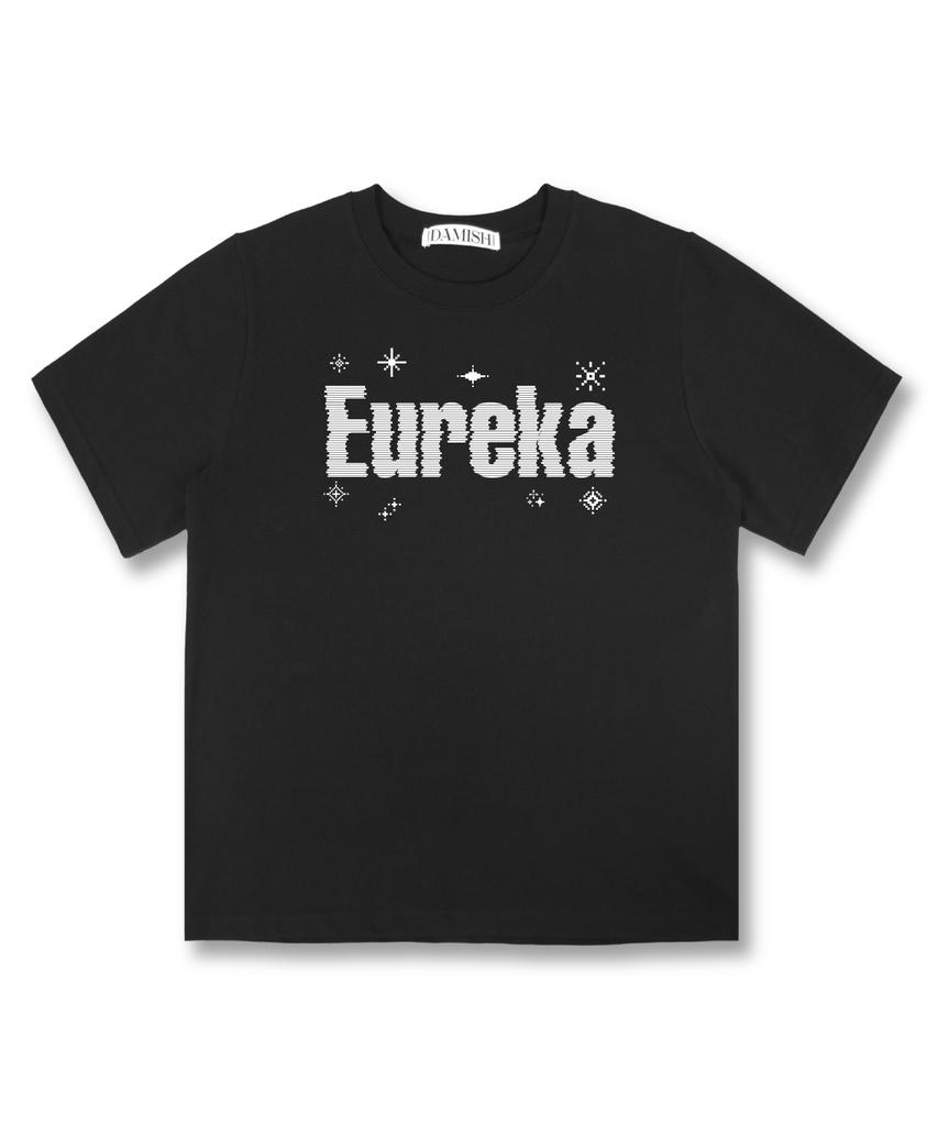 Damiswi Eureka Пиксельная Графическая Футболка_Черная