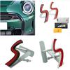For Mini S Logo Car Front Hood Grill Badge Emblem Sticker Decals for Cooper R50 R52 R53 R56 R57 R58 F55 F56 Car Styling Sticker Accessories