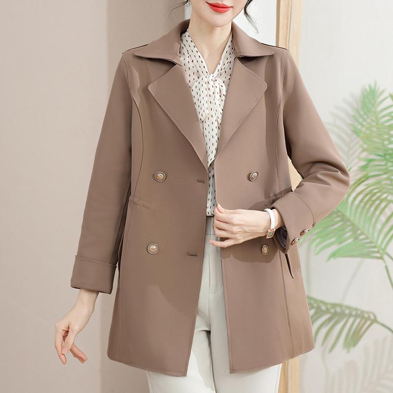 Spring New Coat Lapel Trench Coat Women's Thin Jacket Casual Top