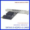 1 шт. 6 Гбит/с SATA 3.0 на PCI-e 1X Адаптер Карта Расширения 4 Порта Компьютерные Карты Разъемы SATA III PCIe Карта