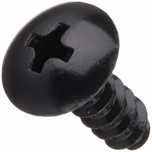 KITACO Aluminum Tapping Screw (M5 X 16mm/8 Pieces) General Purpose Black 0900-056-08001