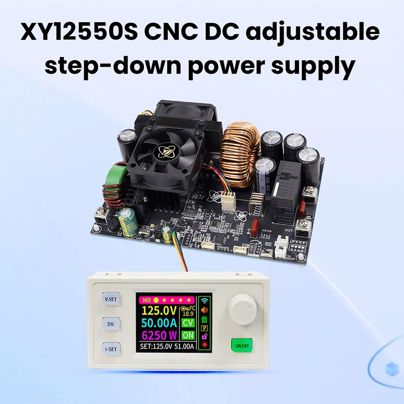 XY12550S Цифровой регулируемый понижающий DC источник питания Модуль постоянного напряжения и постоянного тока 50А/6250Вт Входное напряжение DC12-140В