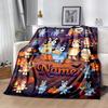 Halloween Bluey Family Personalized Text Blanket Gift Personalized Blanket Soft Warm Cozy for Livingroom Nap Couch Office Chair