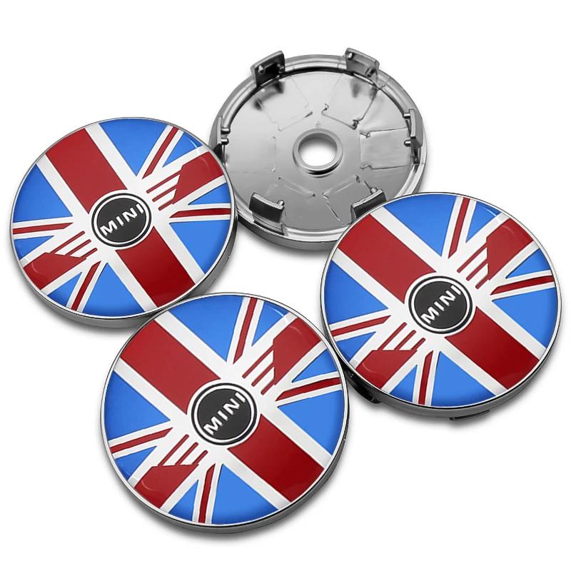 4Pcs 60mm Car Wheel Center Hub Caps Rim Cover Emblem Badge Decoration For MINI Cooper One S F54 F55 F56 R56 R60 Clubman Coupe
