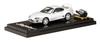 HJ64 Toyota Supra RZ Silver Metallic with Engine Display Model Finished Product HJ641042AS 1/64 (A80)