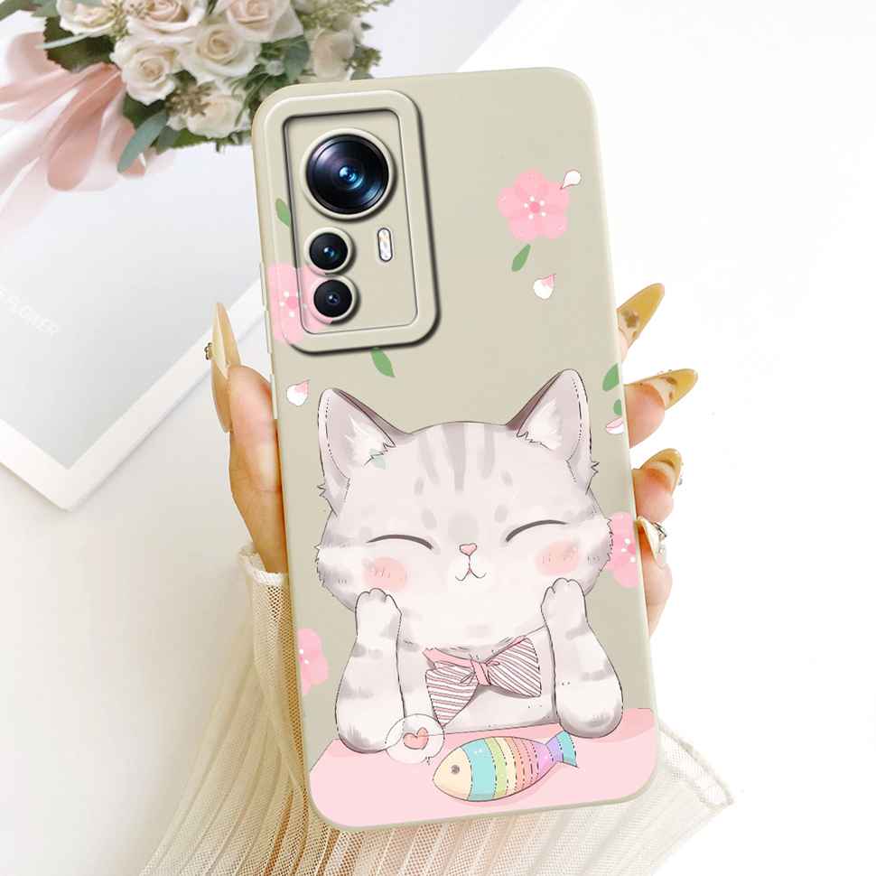 For Xiaomi Mi 12T Case 22071212AG Simple Style Popular Print Silicone Back Cover For Xiaomi Mi 12t Phone Cases Bumper