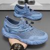 Men's Shoes Summer New Breathable Hollow Mesh Shoes Men's Trend Versatile Thick-soled Fly-woven Sports Shoes Casual Hole Shoes