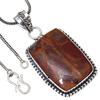 Pendant Designer Jasper Gemstone Valentine'Day Ethnic Silver Jewelry 2"