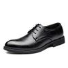 Fashion Fashion Black Formal Commuter Style Leather Shoes for Men Spring Summer Business Heightening Men's Hollow Dress Shoes