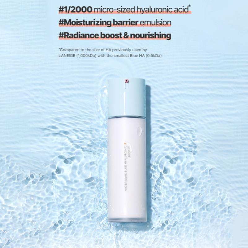 LANEIGE Тоник и эмульсия Water Bank Blue Hyaluronic Essence со случайной пробой(3EA) НАБОР для нормальной и сухой кожи