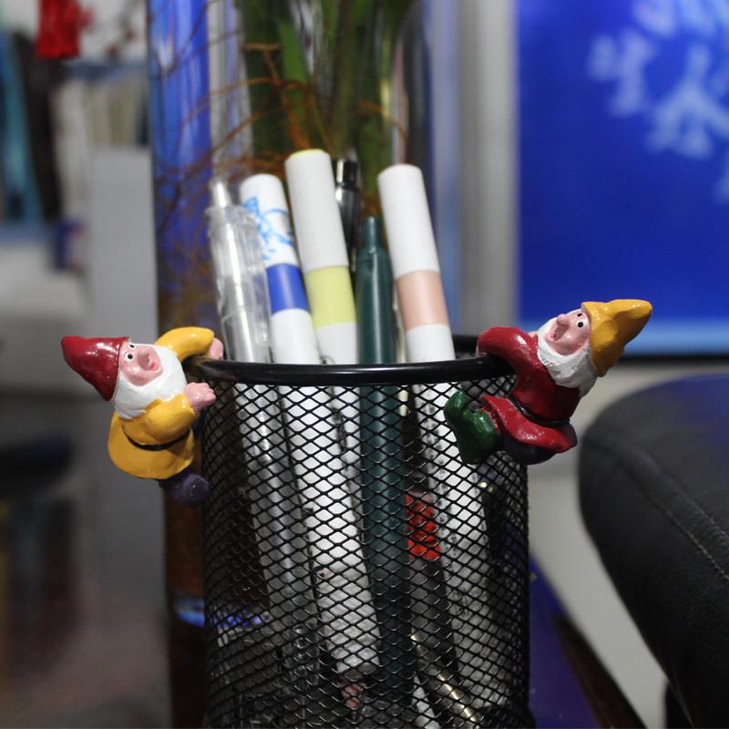 Подвеска-подставка для ручек в виде Санта-Клауса, цветочный горшок, украшение для микроландшафта, поделки