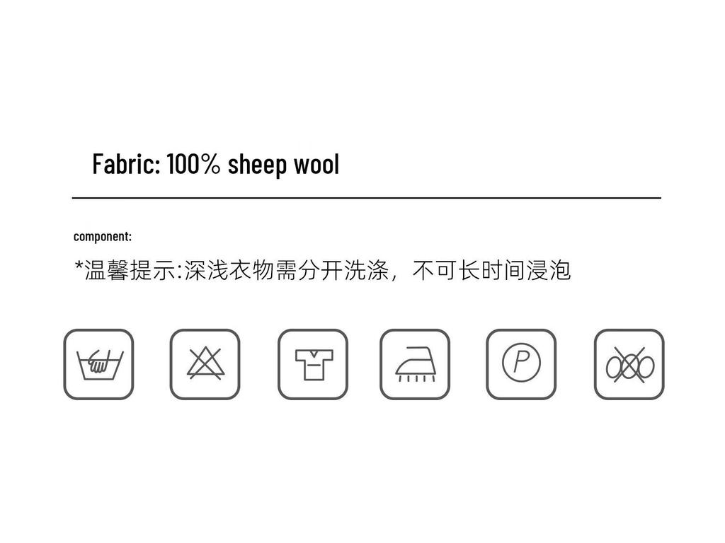 Muzi Women's 100% Pure Wool Pullover Sweater