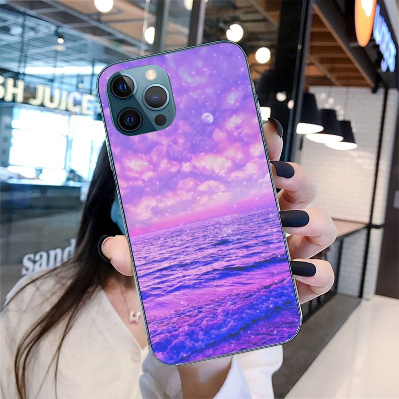 Фиолетовый чехол для телефона iPhone 11 12 13 Pro Max 5s 6s 7 8 Plus X Xr Xs Max Se 2020 13 Mini чехол
