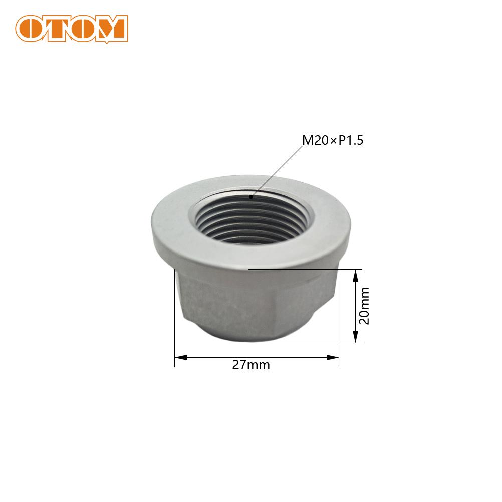 OTOM M20*1.5 Motorcycle Rear Axle Nut Covers Cap Motocross Wheel Lock Spindle Pin Screw Bolt For KTM HUSQVARNA EXC XCW SXF FE TE