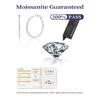 925 Sterling Silver Moissanite Big Hoop Earrings Men's and Women's Couple Models Fashion Trend Design Sense High-End Jewelry