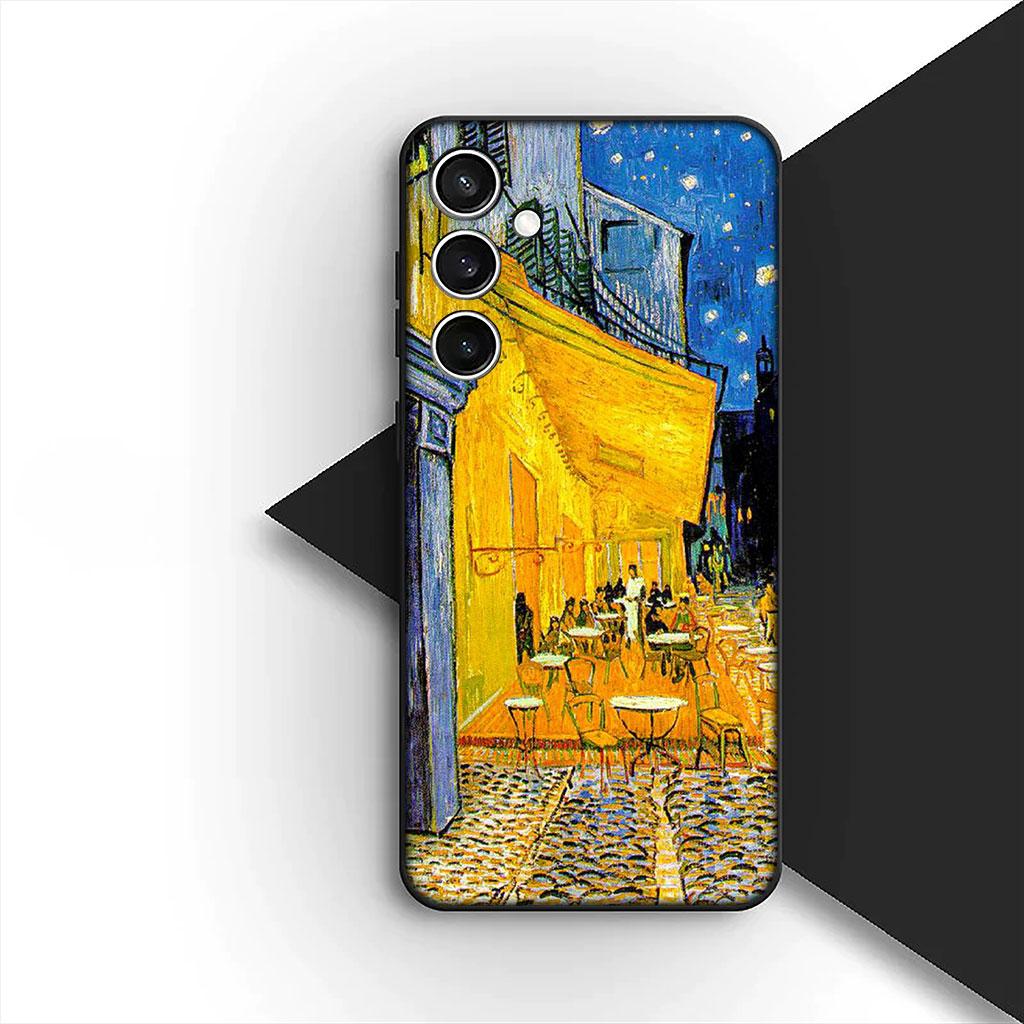 Чехол для телефона для Samsung Galaxy S22 S21 S20 FE Ultra Plus A07 A17 A15 A16 A25 A57 A37 Корпус Чехол Звездная ночь Ван Гог Небо Искусство