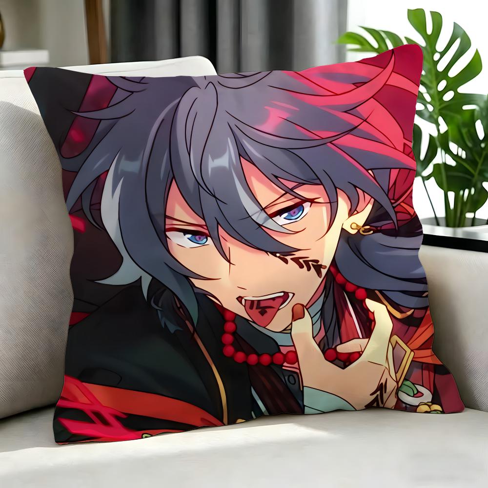 game Ensemble Stars Cushion Cover Cushion Cover Set Pcs x x x Pillowcase Decorative Sofa Home Decor