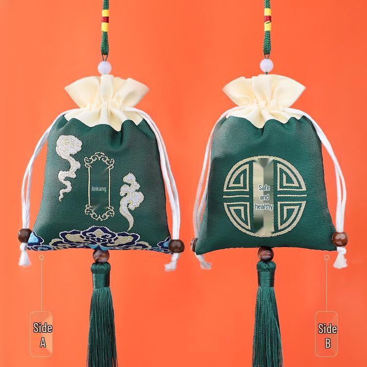 Embroidered Lavender Sachet: Dragon Boat Festival Car Pendant, Mosquito Repellent for Babies and Kids