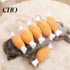 Bite-resistant Dog Toy Chicken Legs Shape with Sound Design Squeaky Chew Soft Plush Interactive Toys