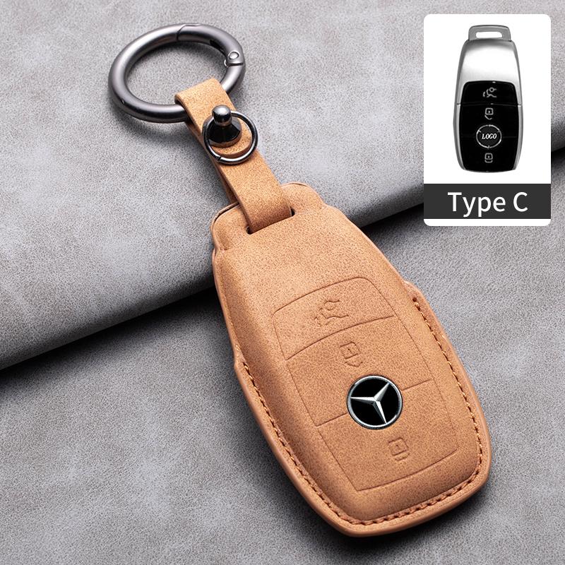 Car Key Case Cover For Mercedes Benz A C E S G Class GLC CLE CLA GLB GLS W177 W205 W213 W222 AMG W206 W223 S350 C260 C300 S400