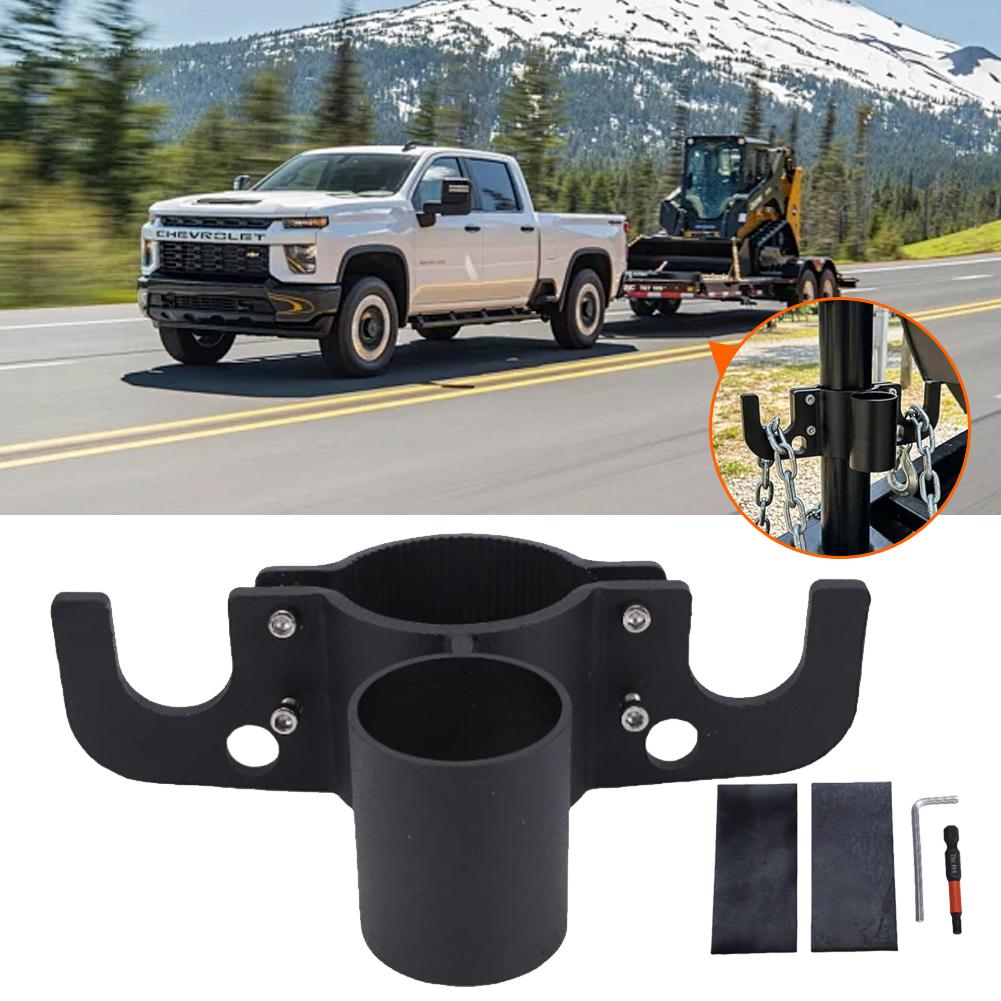 Corrosion Resistant Trailer Chain High Hardness Aluminum Alloy Chain Manager For 2 And 2 ¼ Inch Coupler Trailer Towing Organizer