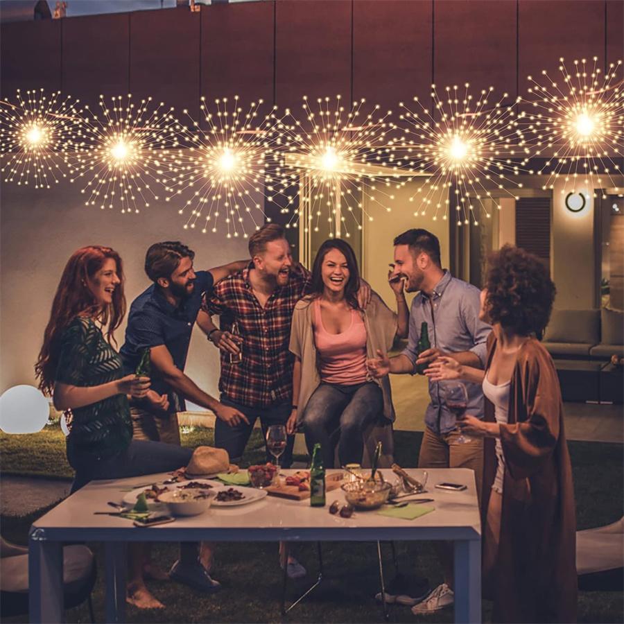 5/10 шт. в упаковке, подключаемые сферические светильники Starburst, водонепроницаемые, подключаемые, наружные, медные, рождественские, гирлянды