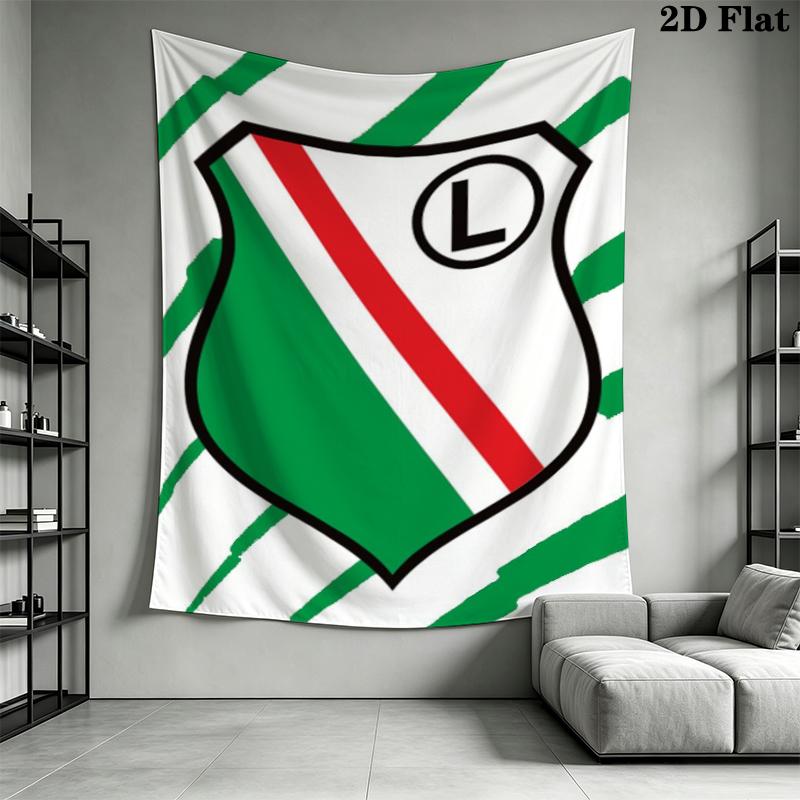 Legia Warsaw Wall Tapestry Aesthetic Wall Hanging Printed Fabric Blanket Decorative Tapestries for Bedroom Living Room Home Decor