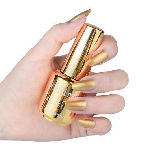 Women 20ml Quick Drying Lasting Metallic Mirror Effect Nail Art Polish Varnish Tool Manicure Gift