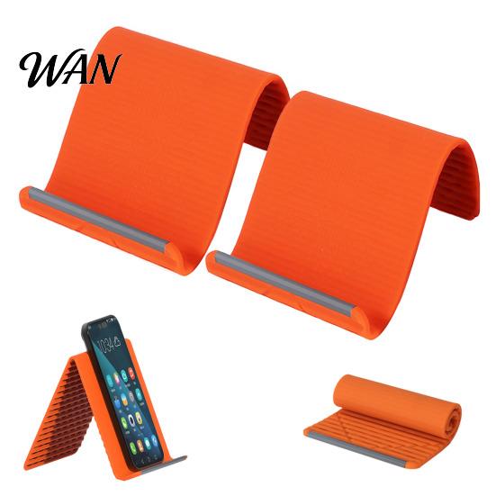 Aluminum Phone Holder Flexible Silicone Stand with Bendable Arm Portable Foldable for Laptop Desk Bed Hands-Free Pocket Smartphones Tablets