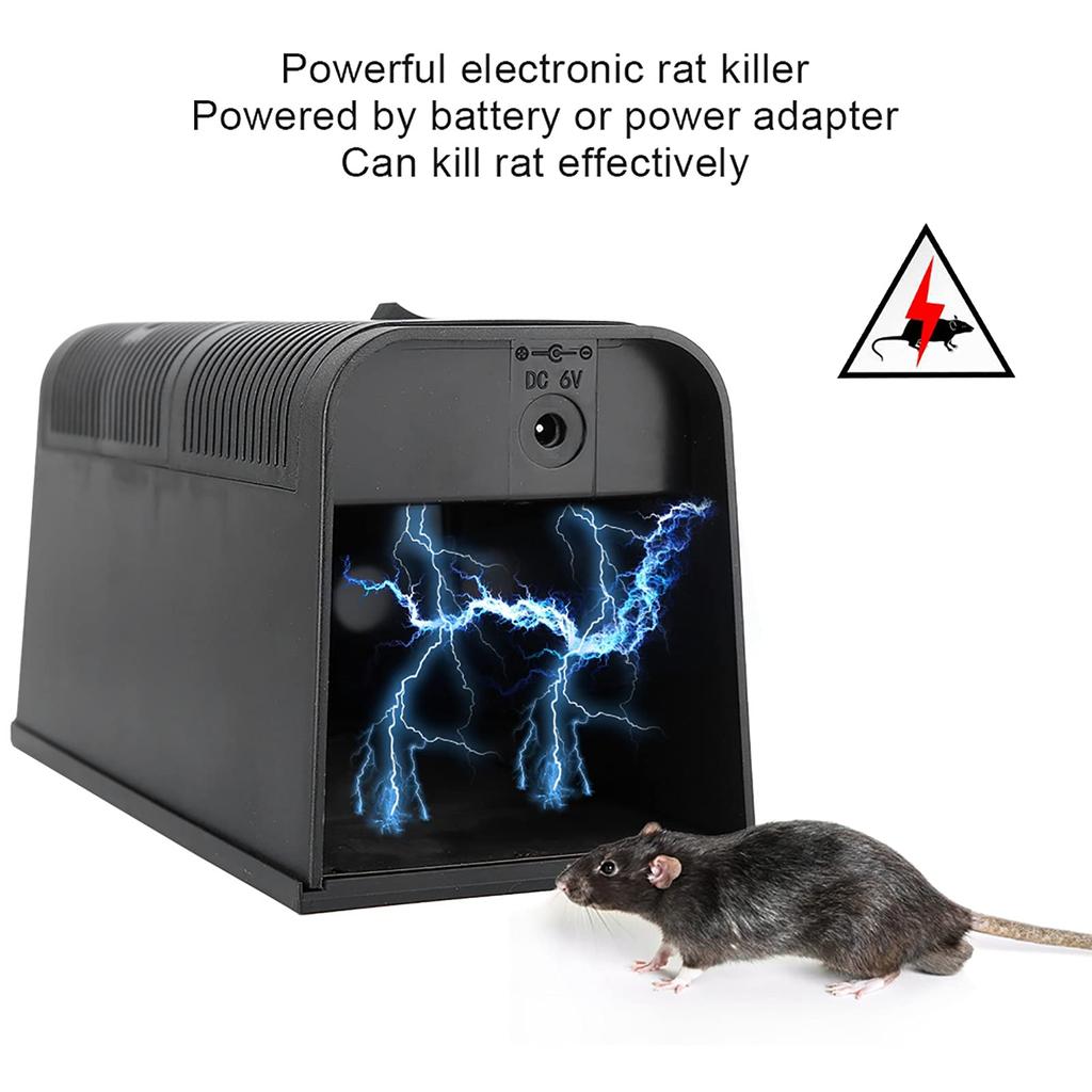 Electronic Mouse Rodent Humane Electric Shock Mouse Efficient and Safe for Home Use In and Storage Rooms Killer, High-Voltage Mousetrap, Trap,