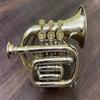 Polished Brass Bugle Instrument Pocket Trumpet With 3 Valve Vintage Flugel Horn, Antique Brass Trumpet Horn, Bugle Horn