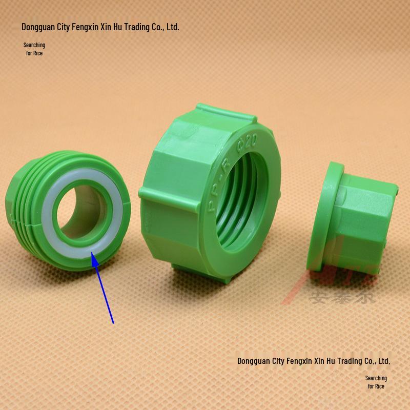 ППР Полностью пластиковый радиаторный уплотнительный сгон и переключатель с силиконовой прокладкой для трубы, Размеры 20/25/32