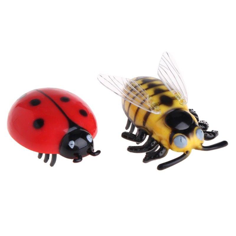 Fashion Pet Insect Cicada Beetle Simulation Cute Cat Toys Mini Auto Walking Insect Teaser Interactive 1pc New Electric