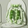 Эргономичный массажный ролик с круглой конструкцией и множеством узлов для снятия мышечного напряжения