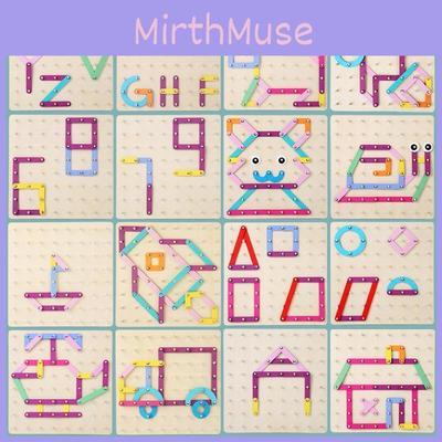 Деревянные Креативные Геометрические Фигуры DIY Пазл-Доска Рисование Детская Пазл-Игрушка Для Малышей Образовательная Пазл-Игрушка