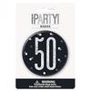 Unique Party Prismatic 50th Birthday Badge
