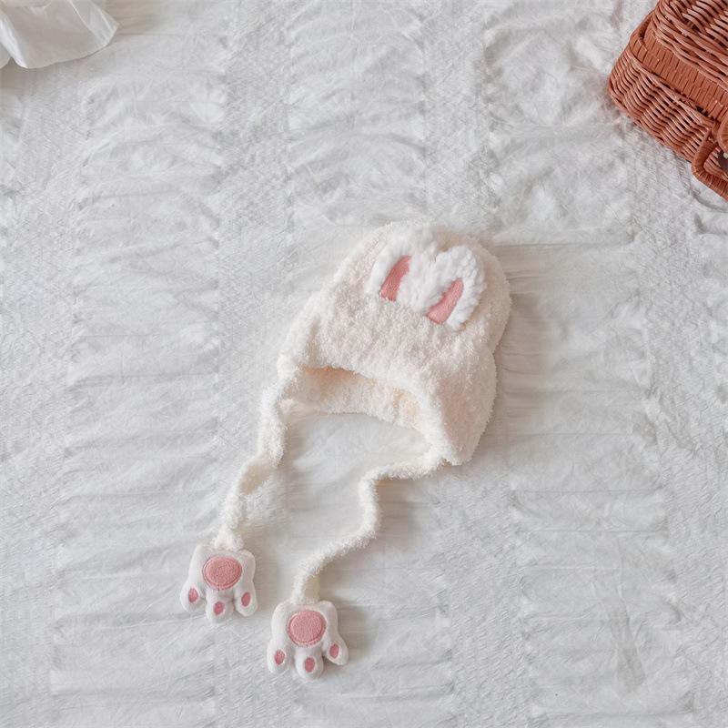 1 шт. теплая пушистая шапочка для мальчиков и девочек, милая вязаная крючком шапочка с изображением животных из мультфильмов для малышей, осенне-зимняя вязаная шапка