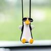 Cute Car Interior Duck Anime Decoration Gypsum Auto Rearview Mirror Pendant for Swing  Car Decoration Accessories Dropship